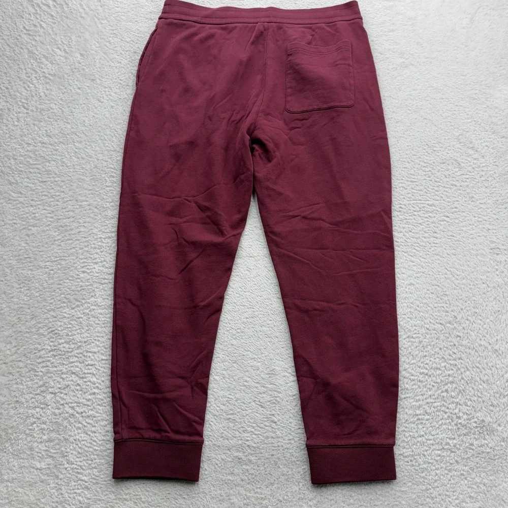 Armani Exchange Mens Burgundy Logo Joggers Sweatpants XM001266 Size L‎